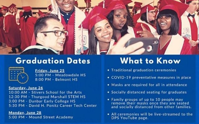 DPS Graduation Schedule At Welcome Stadium: Class of 2021!!!
