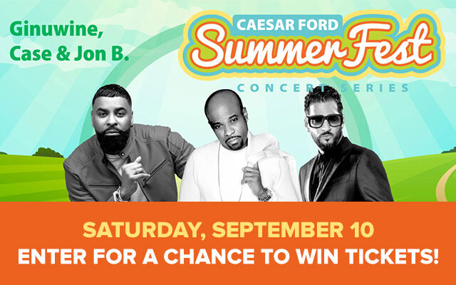 Enter to win tickets to see Ginuwine, Case, & Jon B Saturday September 10th