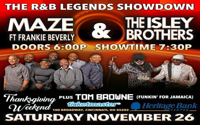 The Isley Brothers VS Maze Featuring Frankie Beverly In Cincinnati