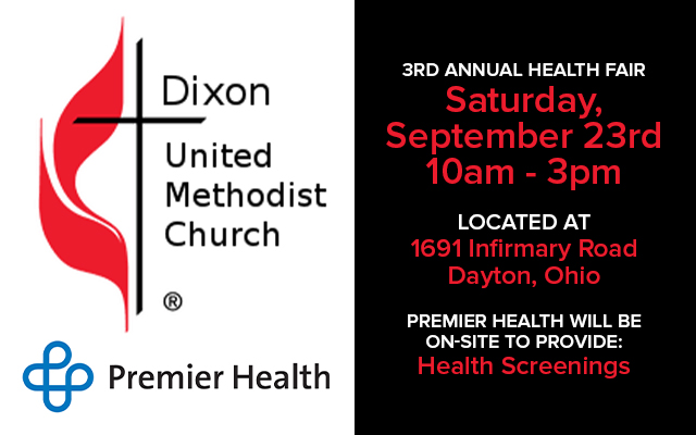 Dixon United Methodist Church 3rd Annual Health Fair